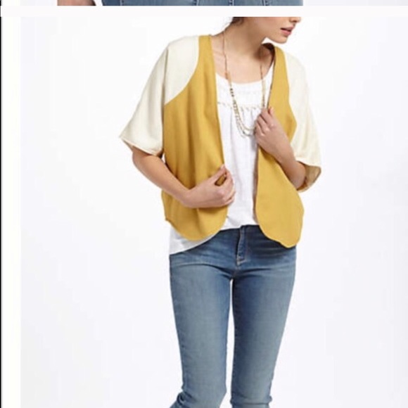 Anthropologie Electric Love Light Bolero Jacket - Picture 7 of 8